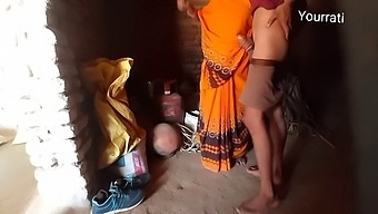 A Village Couple'S Passionate Encounter In Their Home, With Explicit Hindi Dialogue And Close-Up Shots