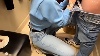 Cum In My Tight Ass While I Try On Jeans! 60fps Hd Video