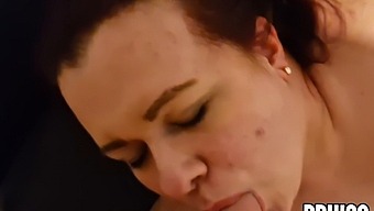 A Husband Records His Plus-Sized Wife Giving Oral To Her Friend And Swallowing His Large Ejaculation