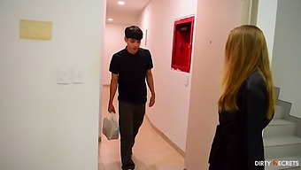 Blonde College Girl Gets Her Ass Drilled After A Relaxing Massage